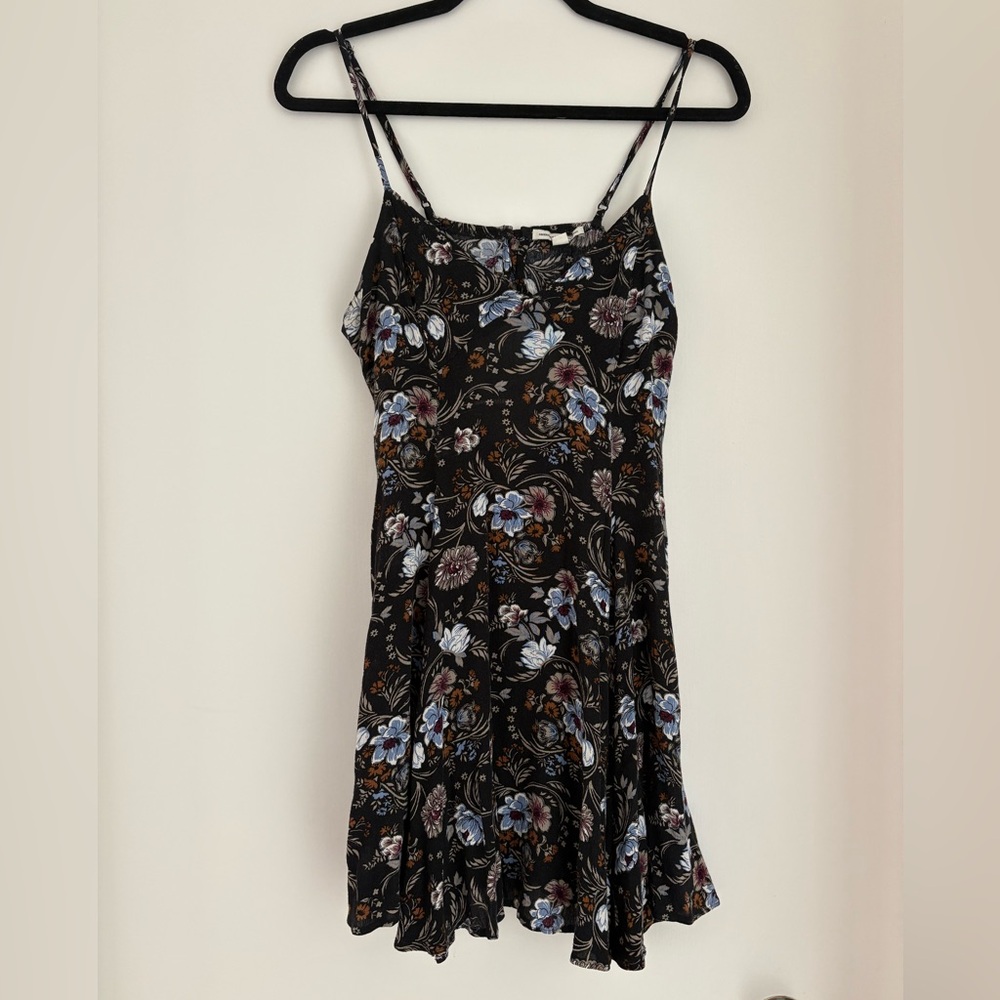 Floral Black Dress